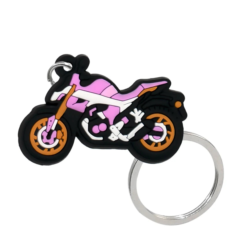 Schlüsselanhänger mit Motorrad-Motiv