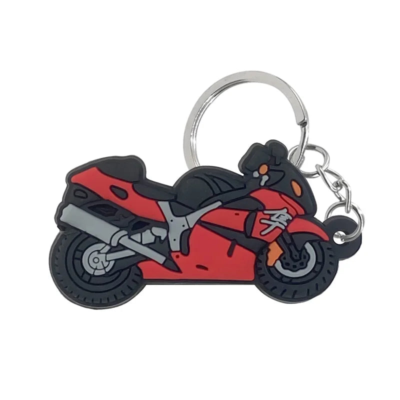 Schlüsselanhänger mit Motorrad-Motiv