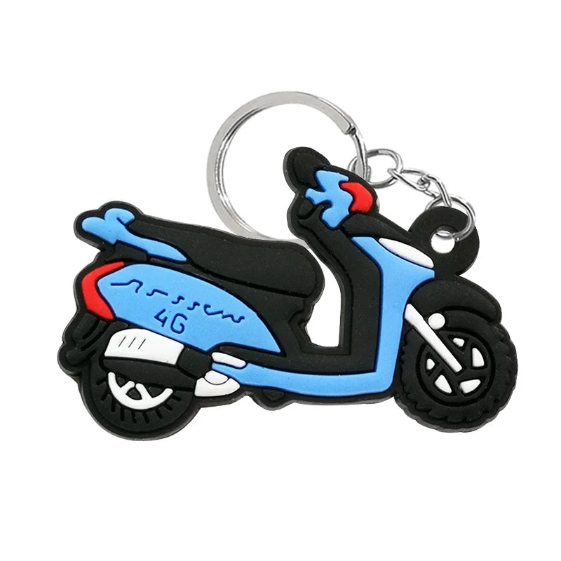 Schlüsselanhänger mit Motorrad-Motiv