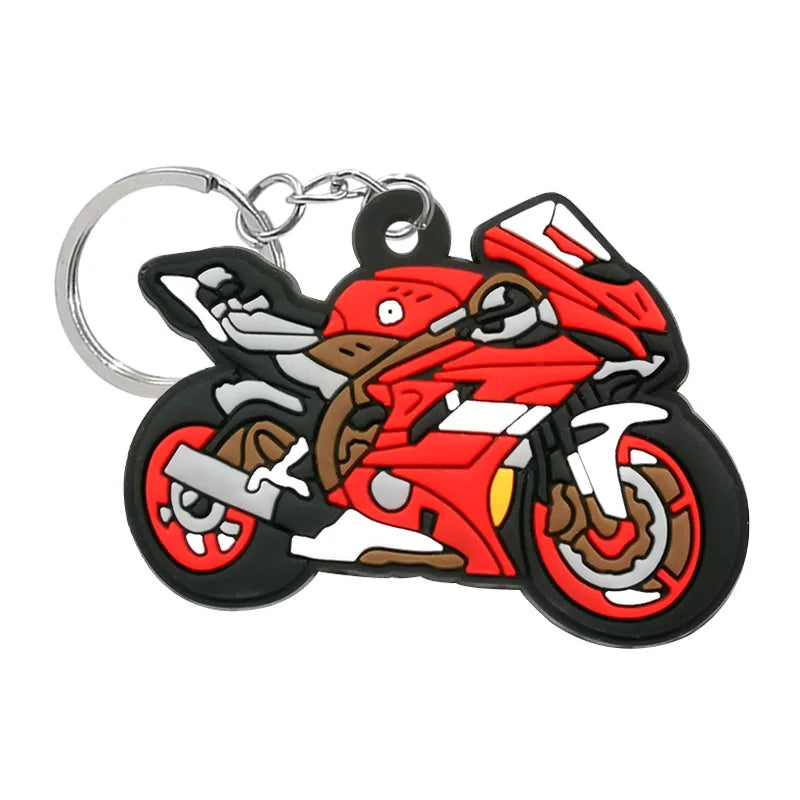 Schlüsselanhänger mit Motorrad-Motiv