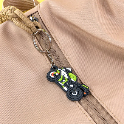 Schlüsselanhänger mit Motorrad-Motiv
