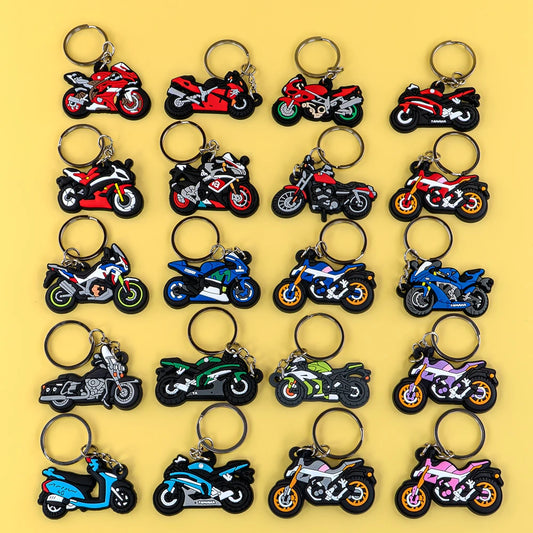 Schlüsselanhänger mit Motorrad-Motiv