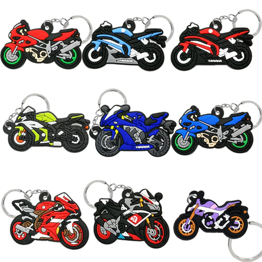 Schlüsselanhänger mit Motorrad-Motiv