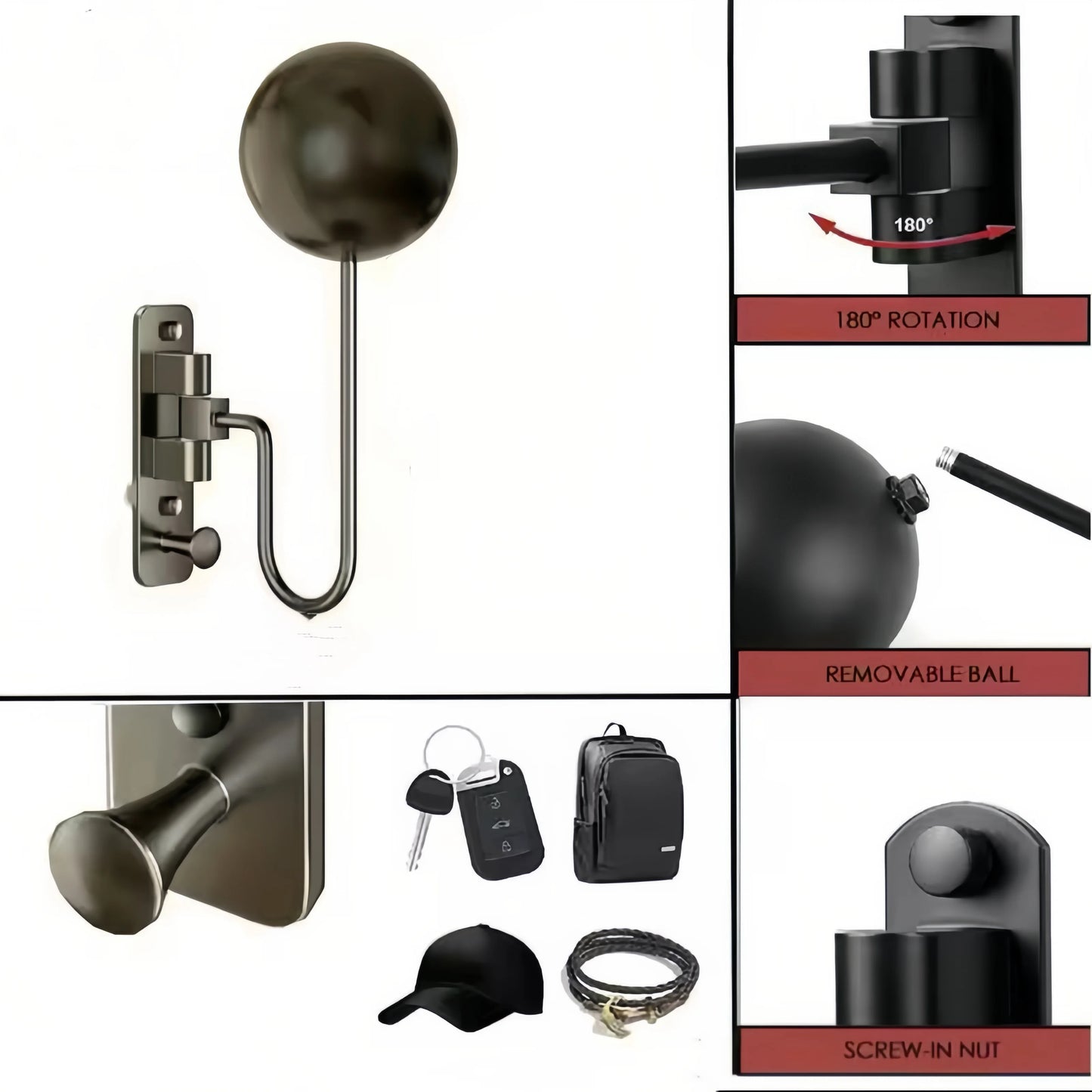 Helmhalter – Modell "Hook"